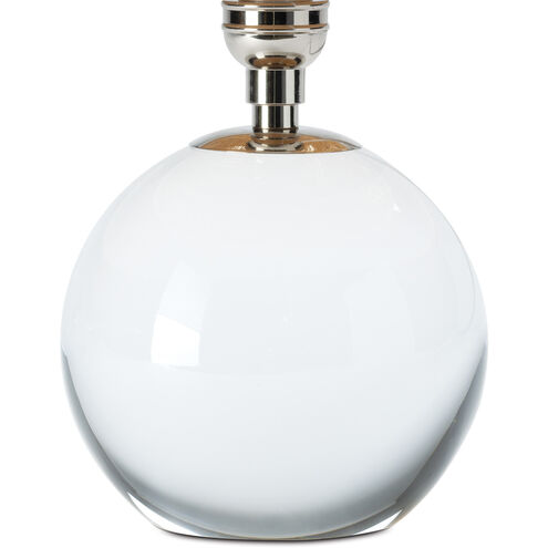 Giorgio 14 inch 60.00 watt Polished Nickel Mini Lamp Portable Light in Rattan Shade